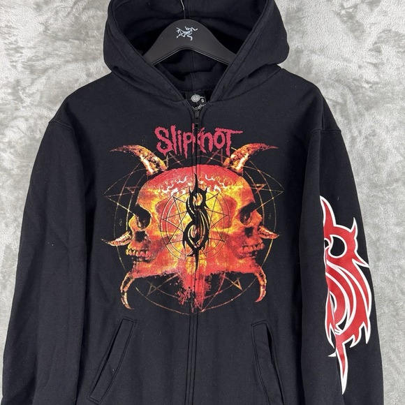 Slipknot Tops - Vintage Slipknot Graphic Full Zip Hoodie Womens Small Grunge Emo Y2K Band Rock